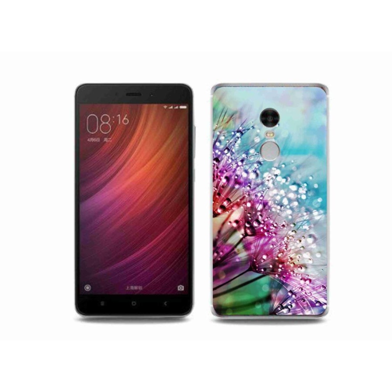 Gél borító mmCase a Xiaomi Redmi Note 4 számára - színes virágok
