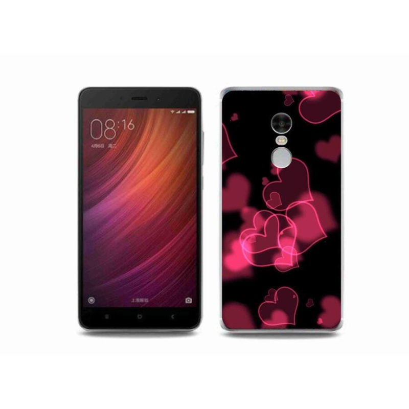 Gél borítás mmCase a Xiaomi Redmi Note 4 készülékhez - piros szívek