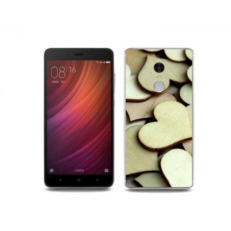 Gél borítás mmCase a Xiaomi Redmi Note 4 készülékhez - fa szívek