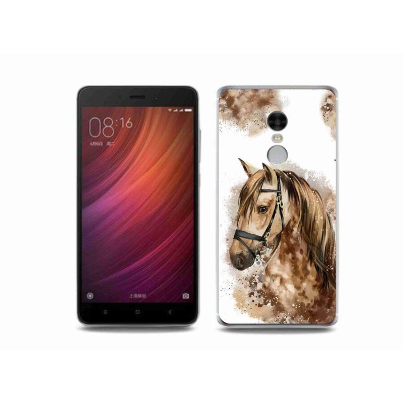 Gél borító mmCase a Xiaomi Redmi Note 4 - barna rajzfilm lóhoz