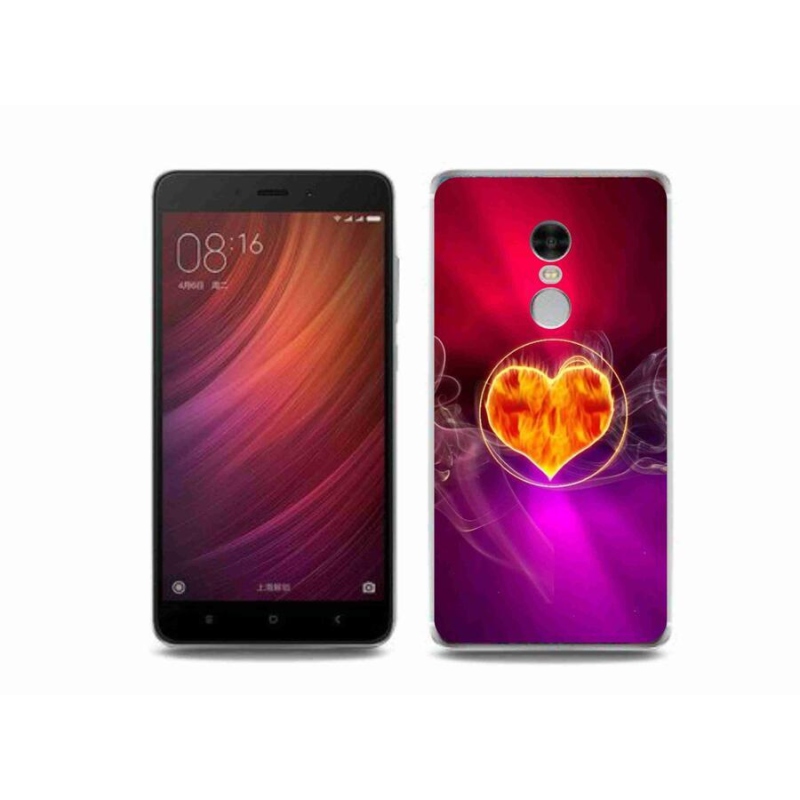 Gél borítás mmCase a Xiaomi Redmi Note 4 készülékhez - tüzes szív