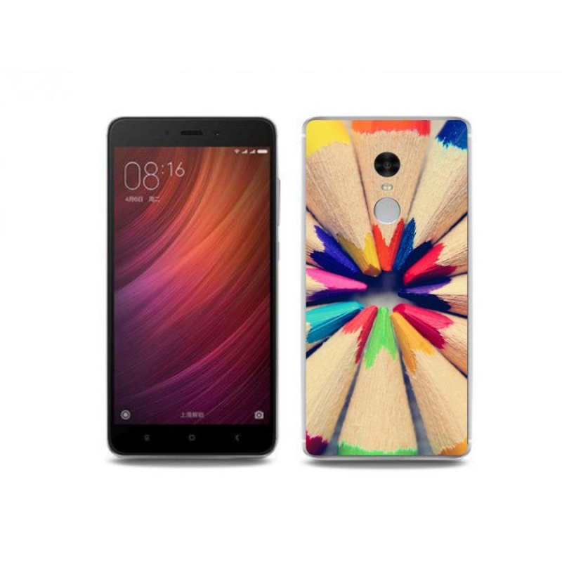 Gél borító mmCase a Xiaomi Redmi Note 4 készülékhez - zsírkréták