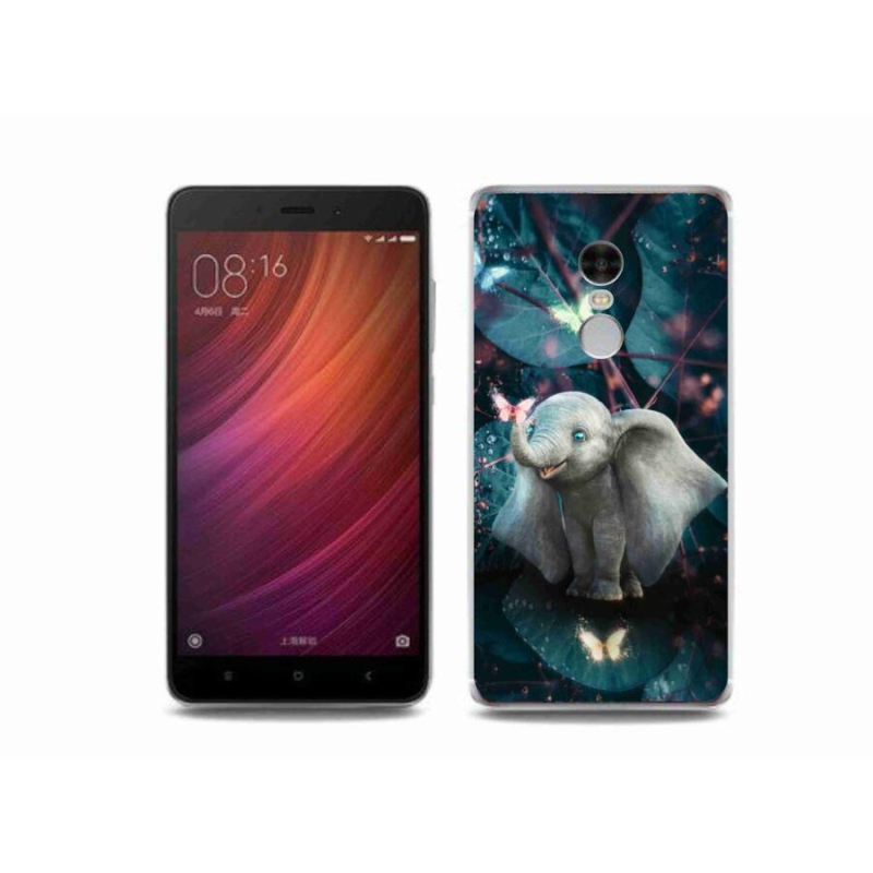 Gél borítás mmCase a Xiaomi Redmi Note 4 számára - aranyos elefánt