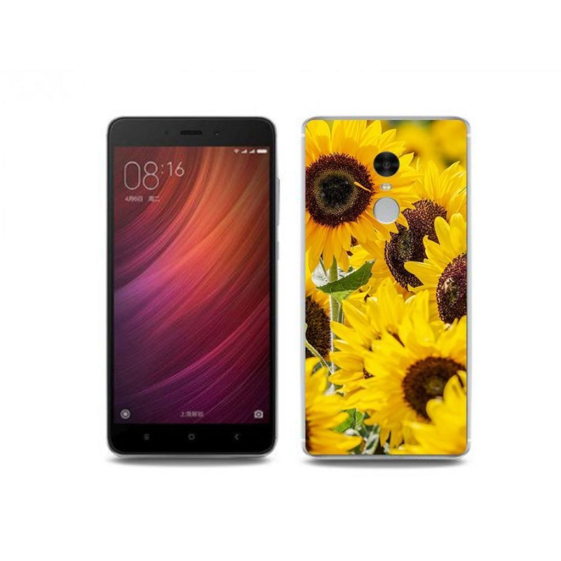 Gél borítás mmCase a Xiaomi Redmi Note 4 készülékhez - Napraforgó