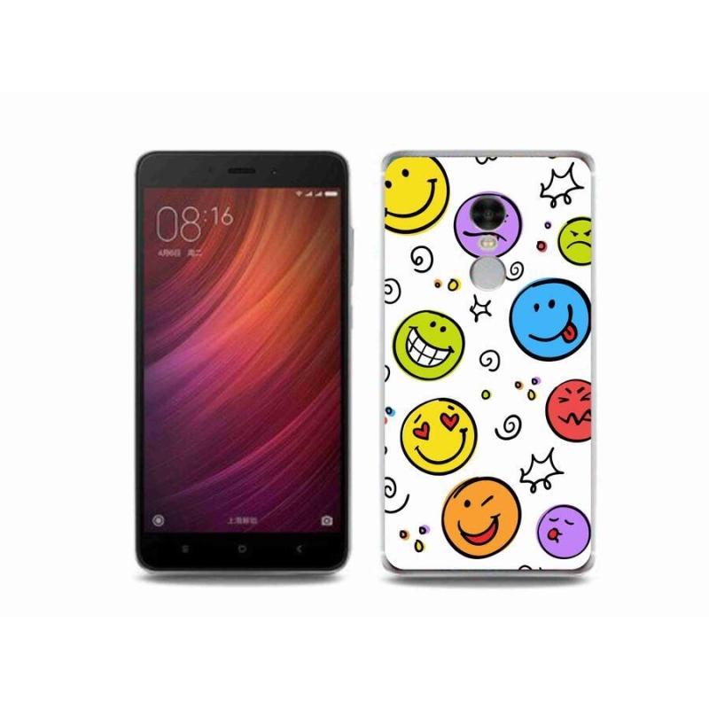 Gél borító mmCase a Xiaomi Redmi Note 4 készülékhez - smiley-k