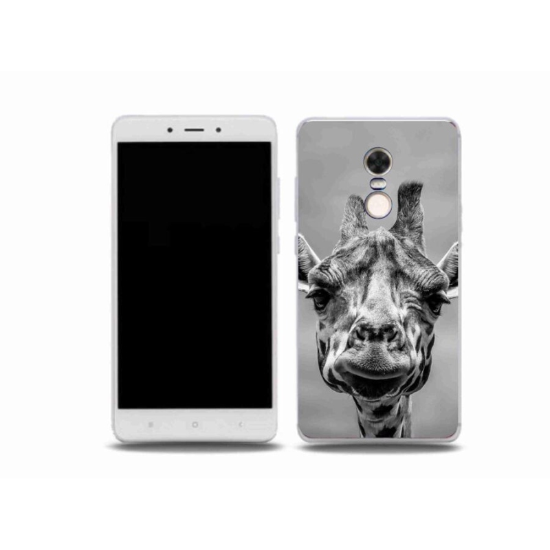 Gél borítás mmCase a Xiaomi Redmi Note 4X-hez - fekete és fehér zsiráf