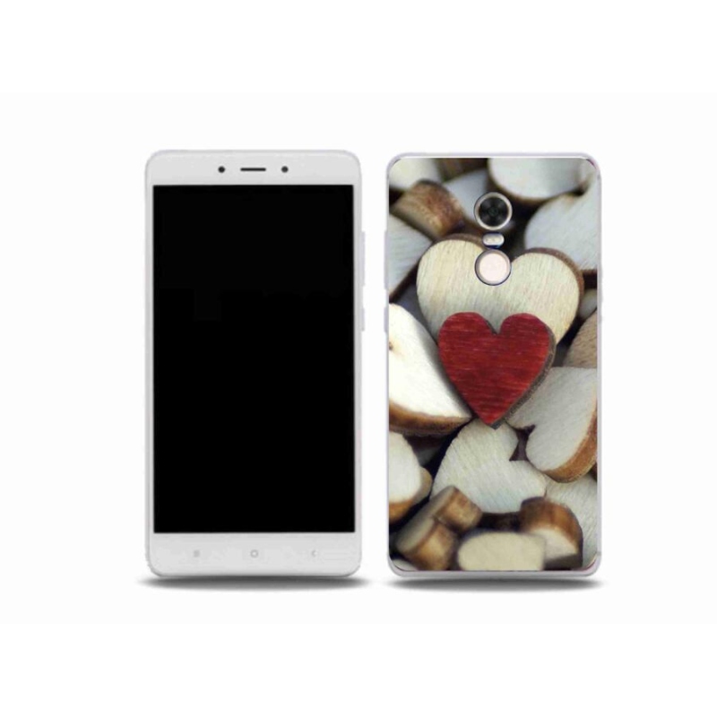 Gél borítás mmCase a Xiaomi Redmi Note 4X készülékhez - gravírozott piros szív