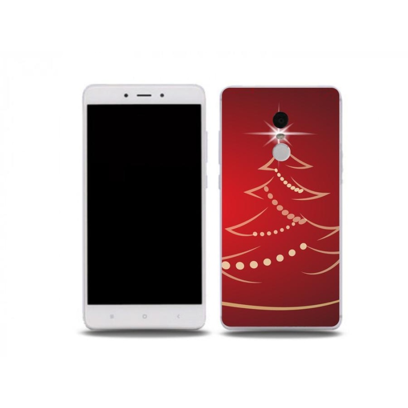 Gél borító mmCase a Xiaomi Redmi Note 4X-hez - karácsonyfa karikatúra