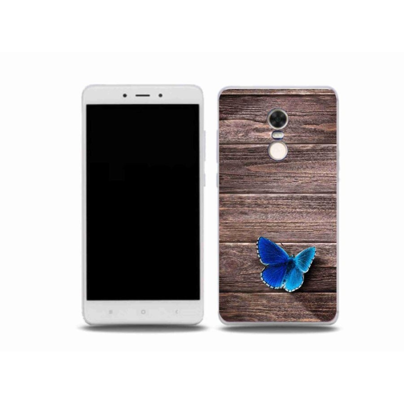 Gél borítás mmCase a Xiaomi Redmi Note 4X-hez - kék pillangó 1