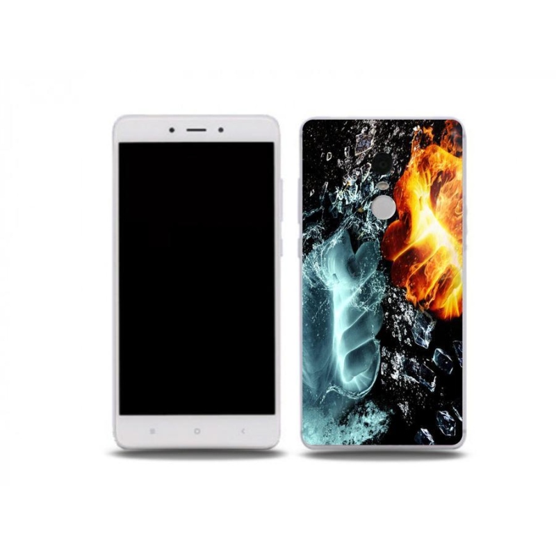 Gél borítás mmCase a Xiaomi Redmi Note 4X-hez - víz és tűz
