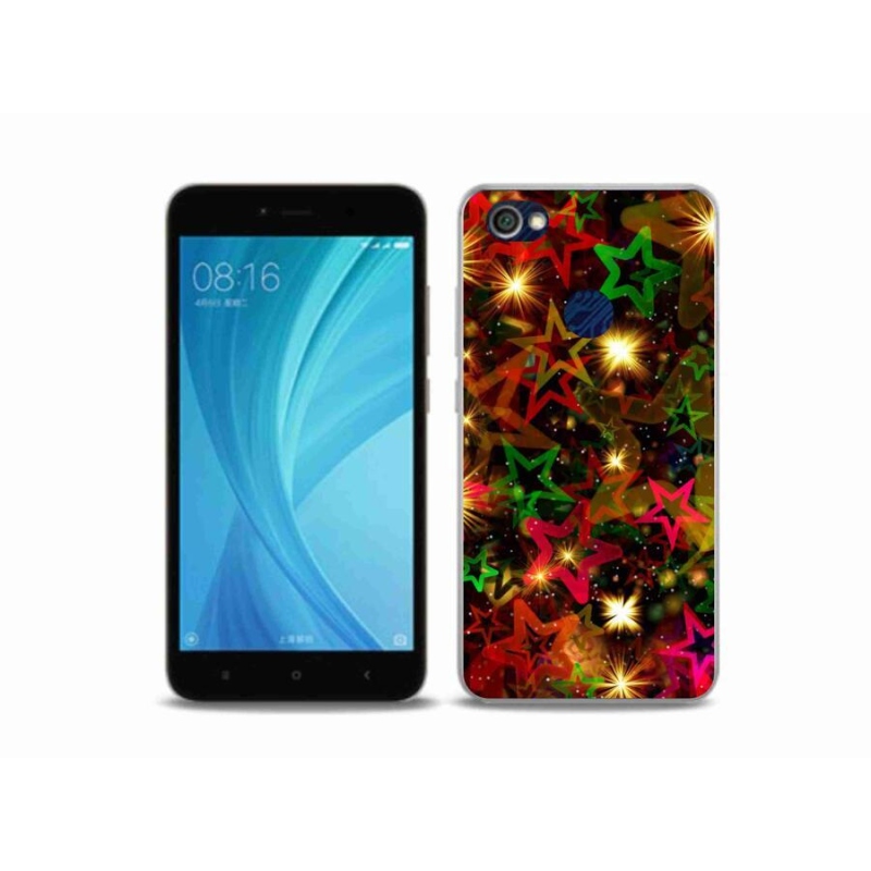 Gél borítás mmCase a Xiaomi Redmi Note 5A Prime számára - színes csillagok