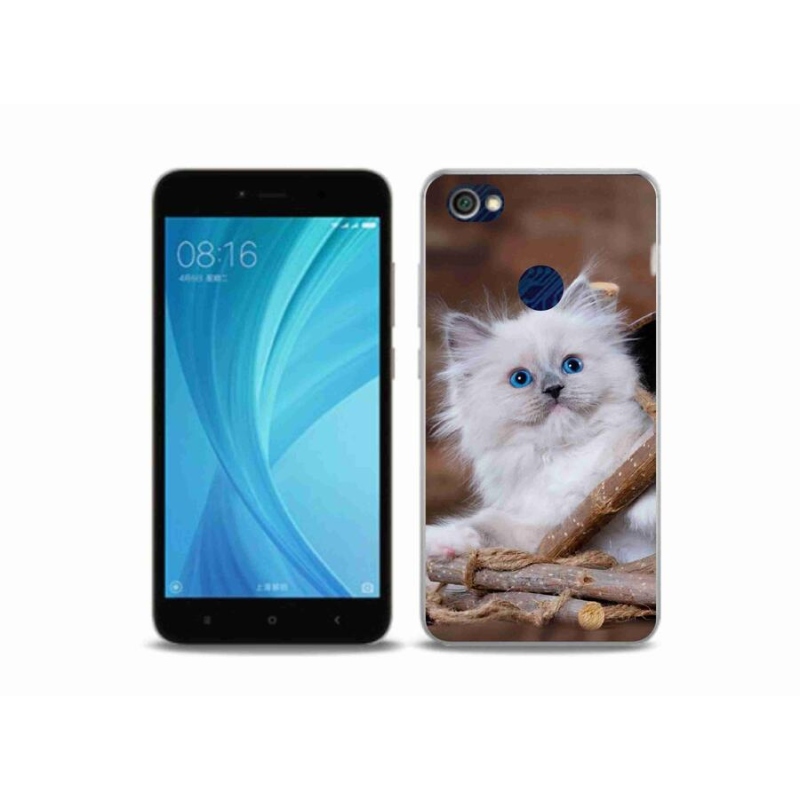 Gél borítás mmCase a Xiaomi Redmi Note 5A Prime készülékhez - fehér cica