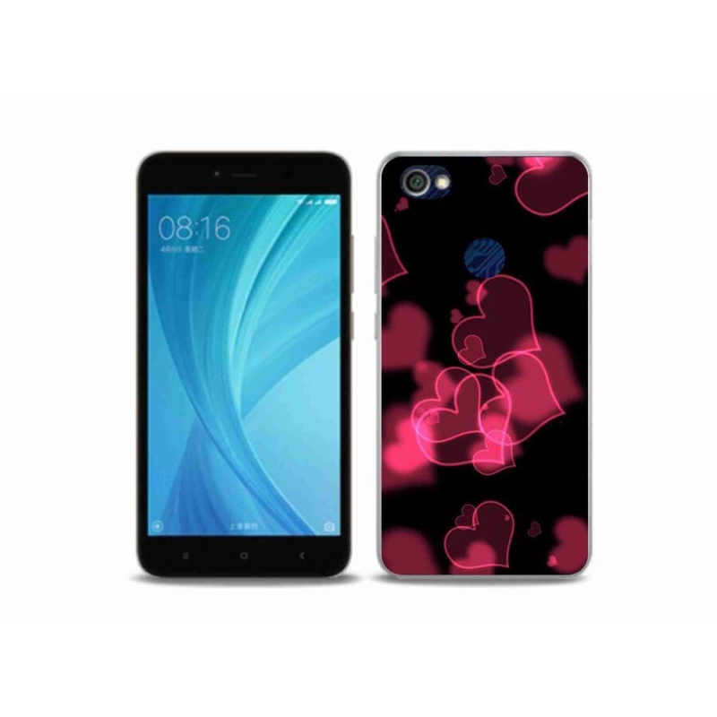 Gél borítás mmCase a Xiaomi Redmi Note 5A Prime készülékhez - piros szívek