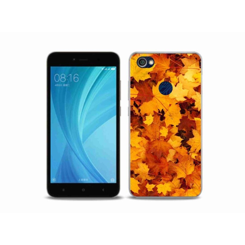 Gél borítás mmCase a Xiaomi Redmi Note 5A Prime készülékhez - juharlevelek