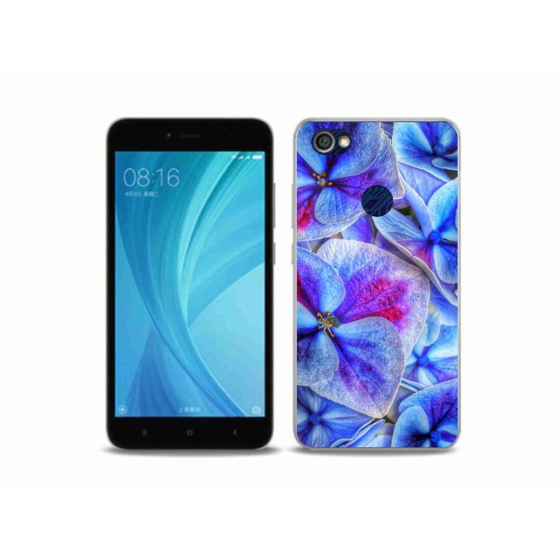 Gél borítás mmCase a Xiaomi Redmi Note 5A Prime-hoz - kék virágok 1