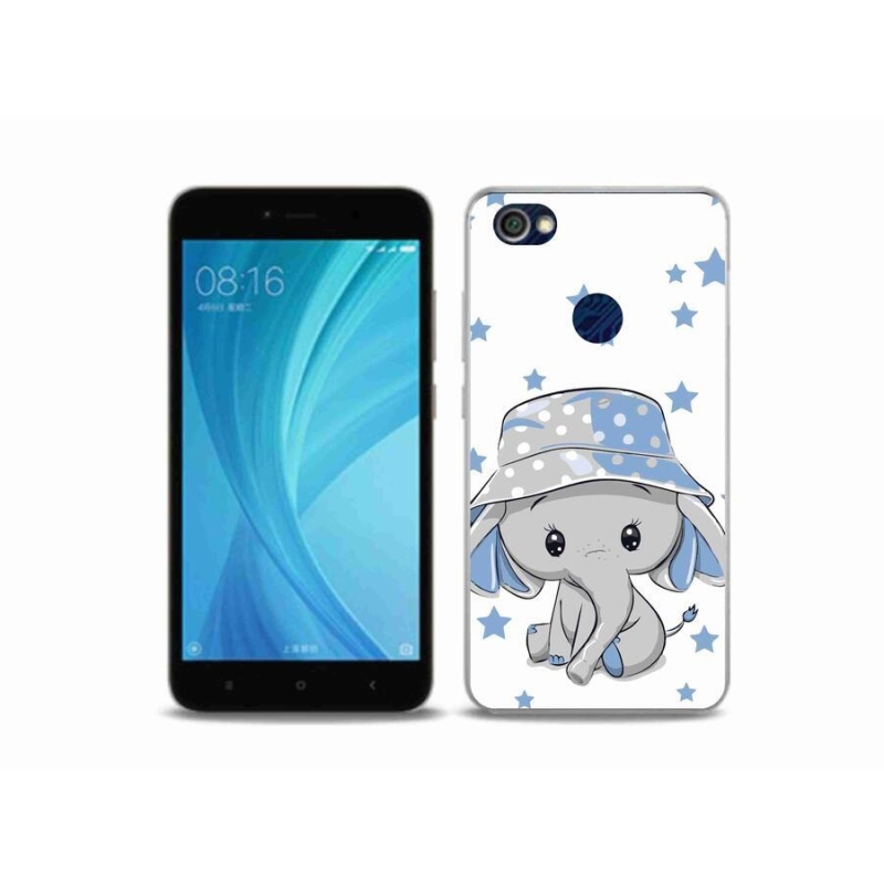 Gél borítás mmCase a Xiaomi Redmi Note 5A Prime készülékhez - kék elefánt