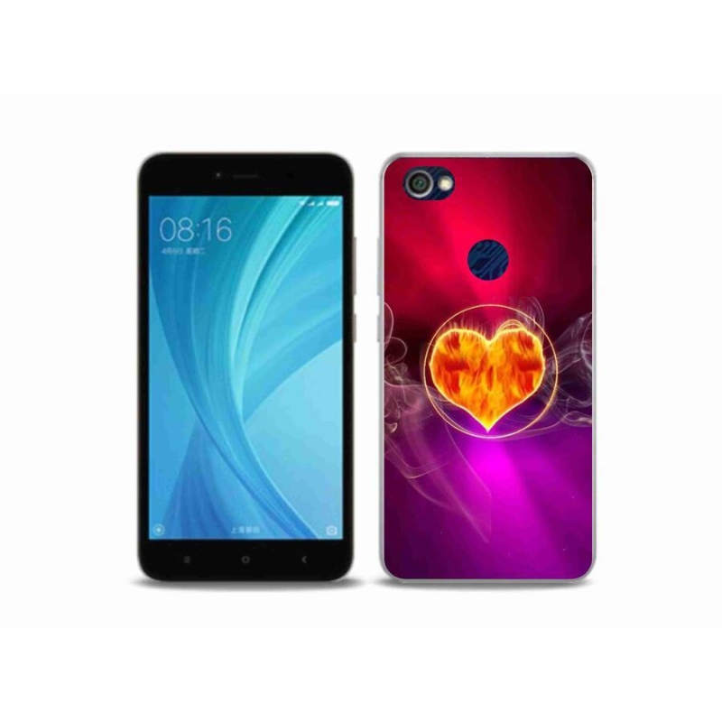 Gél borítás mmCase a Xiaomi Redmi Note 5A Prime készülékhez - tüzes szív