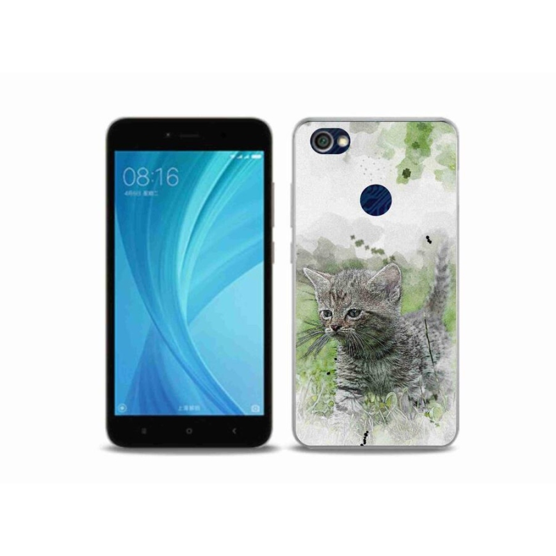 Gél borítás mmCase a Xiaomi Redmi Note 5A Prime számára - aranyos cica 1