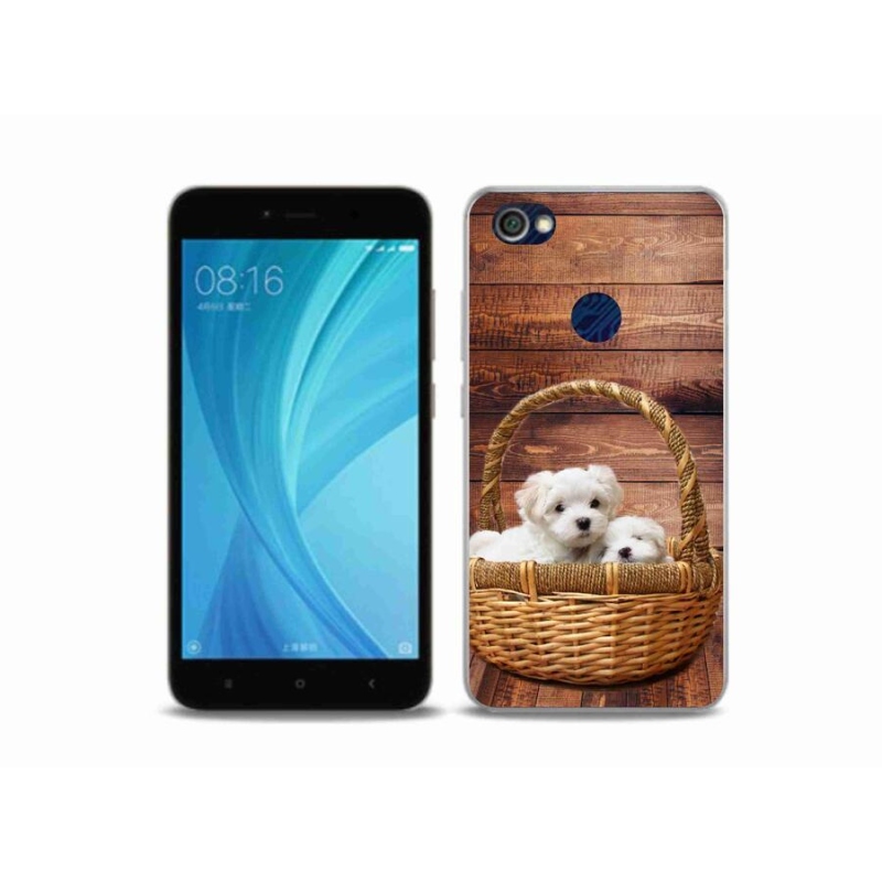 Gél borítás mmCase a Xiaomi Redmi Note 5A Prime számára - kölyökkutyák