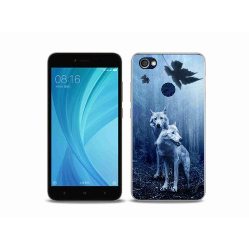Gél borítás mmCase a Xiaomi Redmi Note 5A Prime számára - farkasok az erdőben
