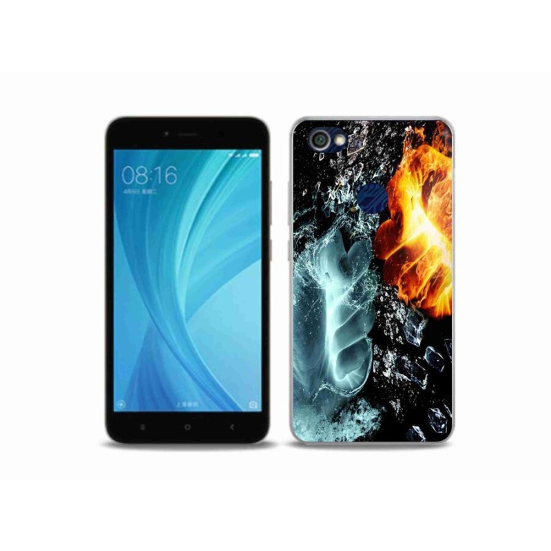 Gél borítás mmCase a Xiaomi Redmi Note 5A Prime - víz és tűz számára