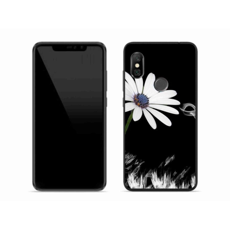 Gél borítás mmCase a Xiaomi Redmi Note 6 Pro készülékhez - fehér virág