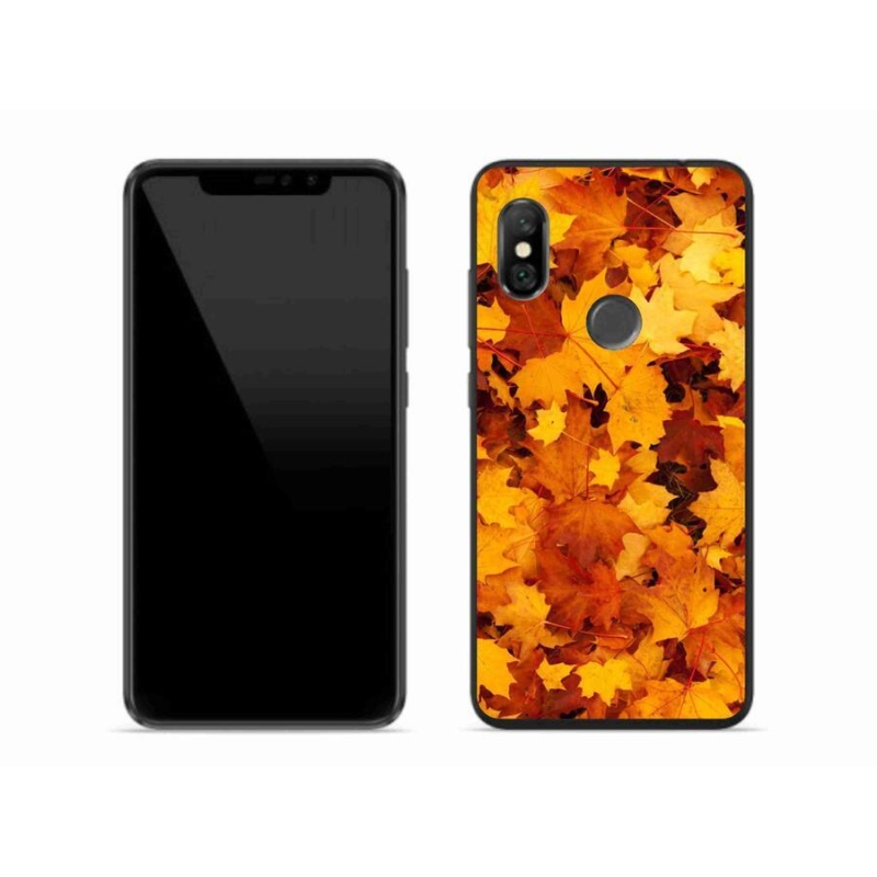Gél borítás mmCase a Xiaomi Redmi Note 6 Pro számára - juharlevelek