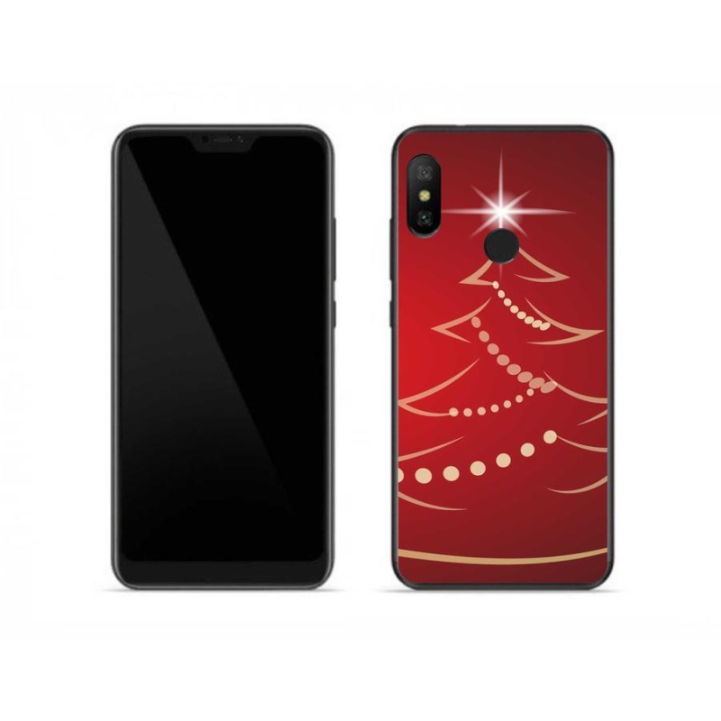 Gél borítás mmCase a Xiaomi Redmi Note 6 Pro számára - karácsonyfa karikatúra