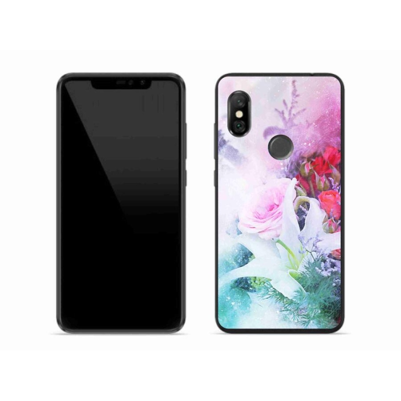 Gél borítás mmCase a Xiaomi Redmi Note 6 Pro számára - virágok 4