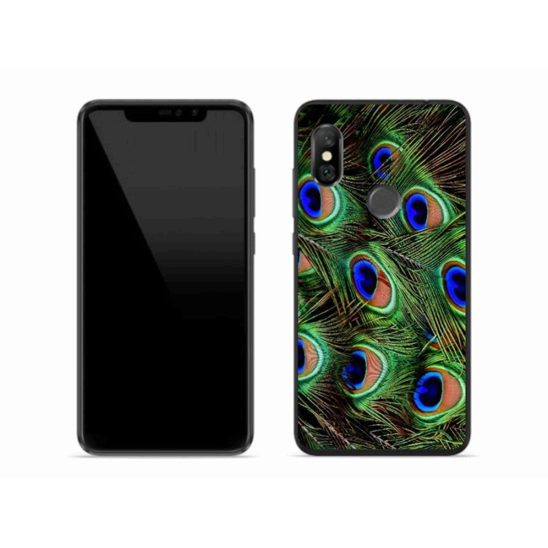 Gél borítás mmCase a Xiaomi Redmi Note 6 Pro készülékhez - pávatoll