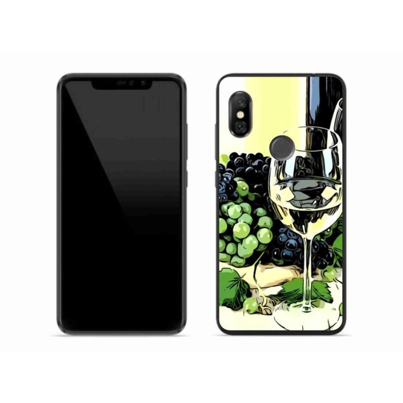 Gél borítás mmCase a Xiaomi Redmi Note 6 Pro készülékhez - borospohár
