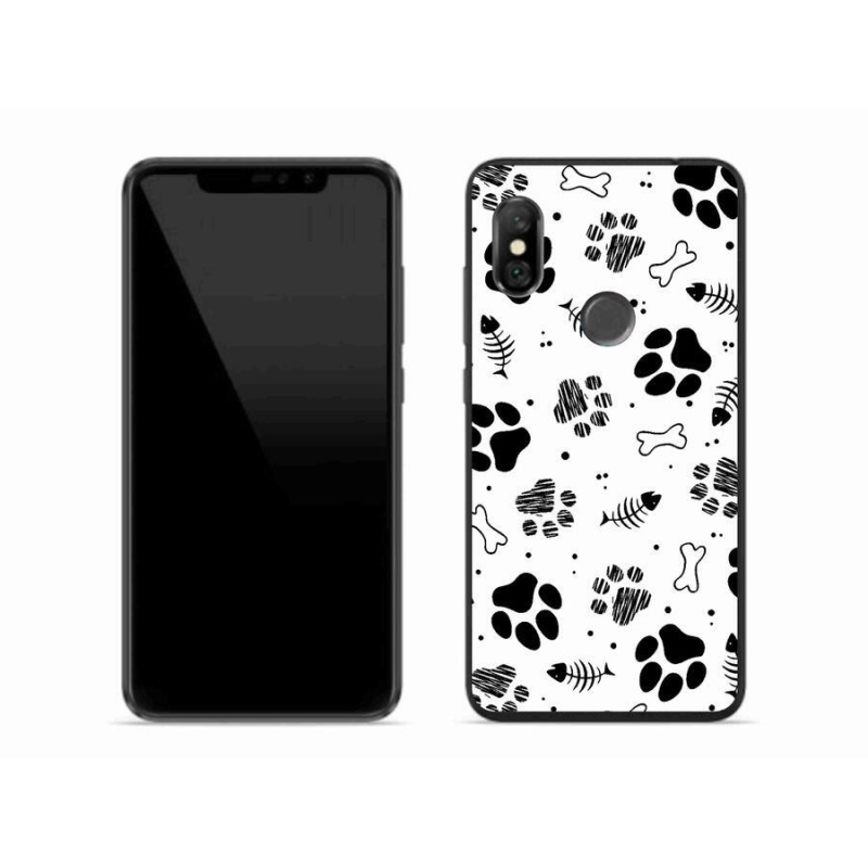 Gél borítás mmCase a Xiaomi Redmi Note 6 Pro-hoz - kutyamancsok 1
