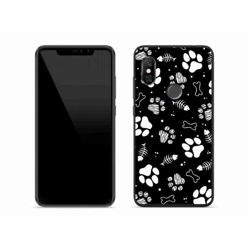 Gél borítás mmCase a Xiaomi Redmi Note 6 Pro számára - kutyamancsok