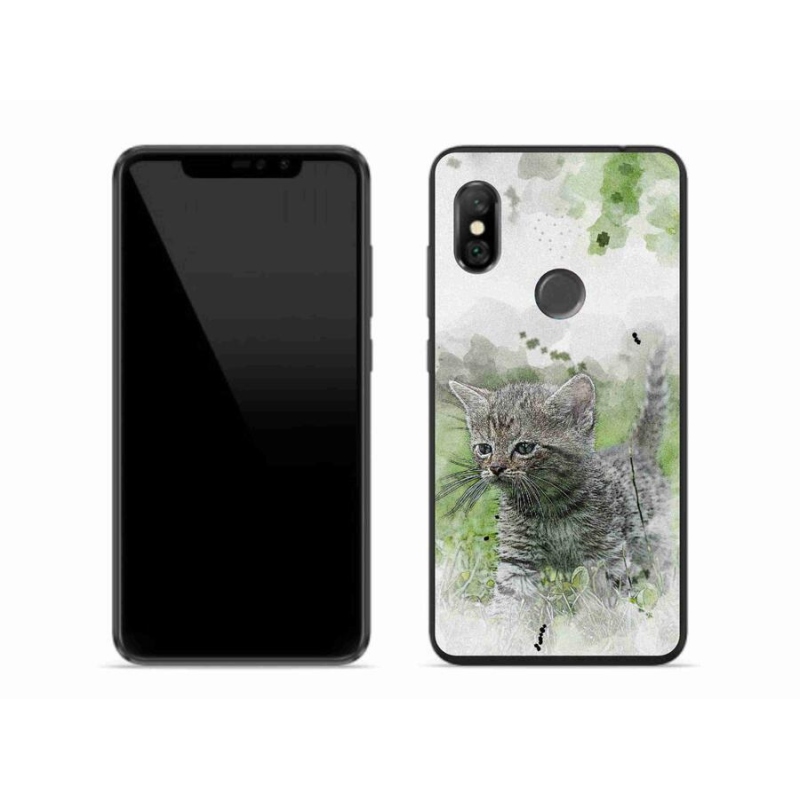 Gél borítás mmCase a Xiaomi Redmi Note 6 Pro-hoz - aranyos cica 1