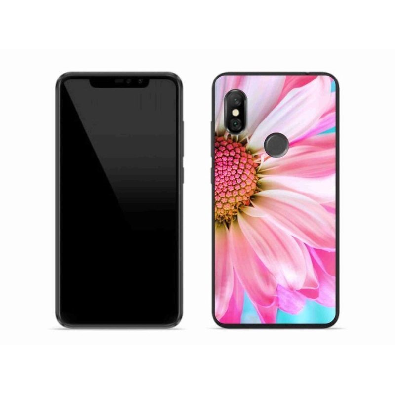 Gél borítás mmCase a Xiaomi Redmi Note 6 Pro készülékhez - rózsaszín virág