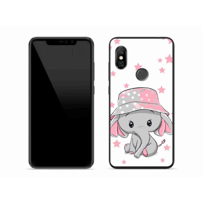 Gél borítás mmCase a Xiaomi Redmi Note 6 Pro készülékhez - rózsaszín elefánt