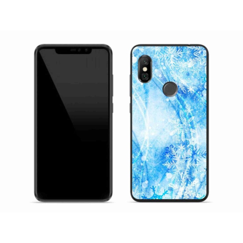 Gél borítás mmCase a Xiaomi Redmi Note 6 Pro készülékhez - hópelyhek