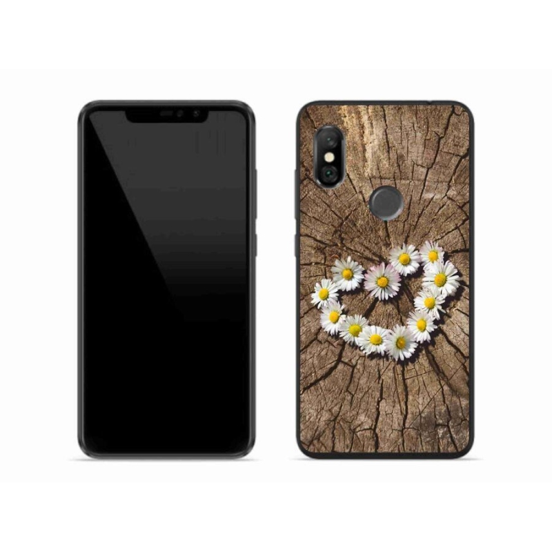 Gél borítás mmCase a Xiaomi Redmi Note 6 Pro készülékhez - százszorszépek szíve