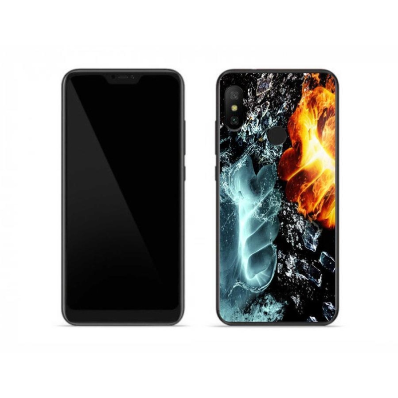 Gél borítás mmCase a Xiaomi Redmi Note 6 Pro - víz és tűz számára
