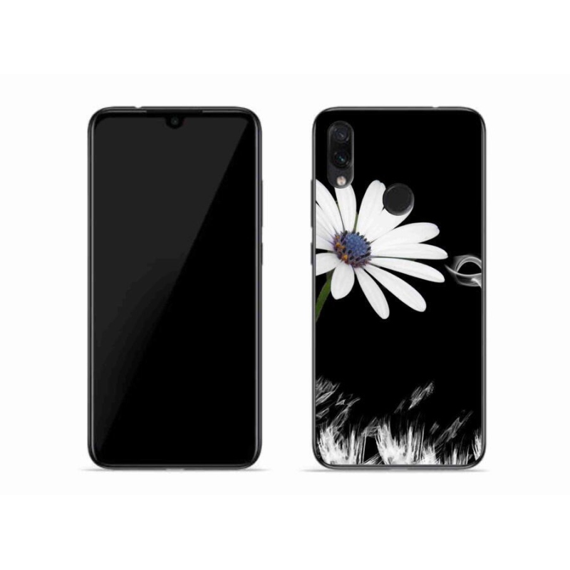 Gél borítás mmCase a Xiaomi Redmi Note 7-hez - fehér virág