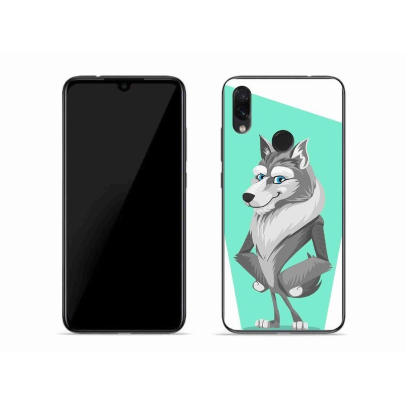 Gél borítás mmCase a Xiaomi Redmi Note 7-hez - rajzfilm farkas
