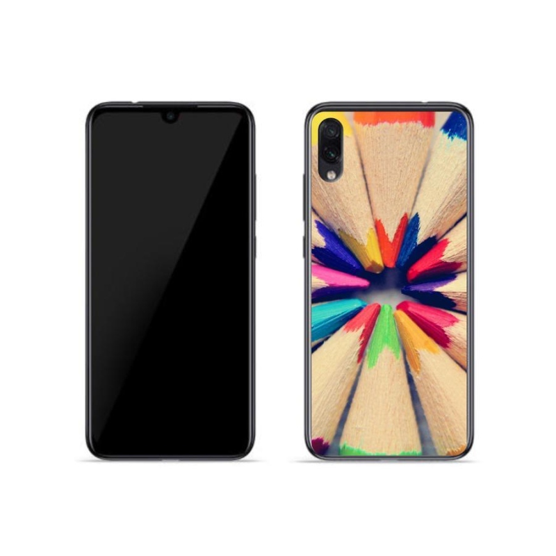 Gél borító mmCase a Xiaomi Redmi Note 7-hez - zsírkréták