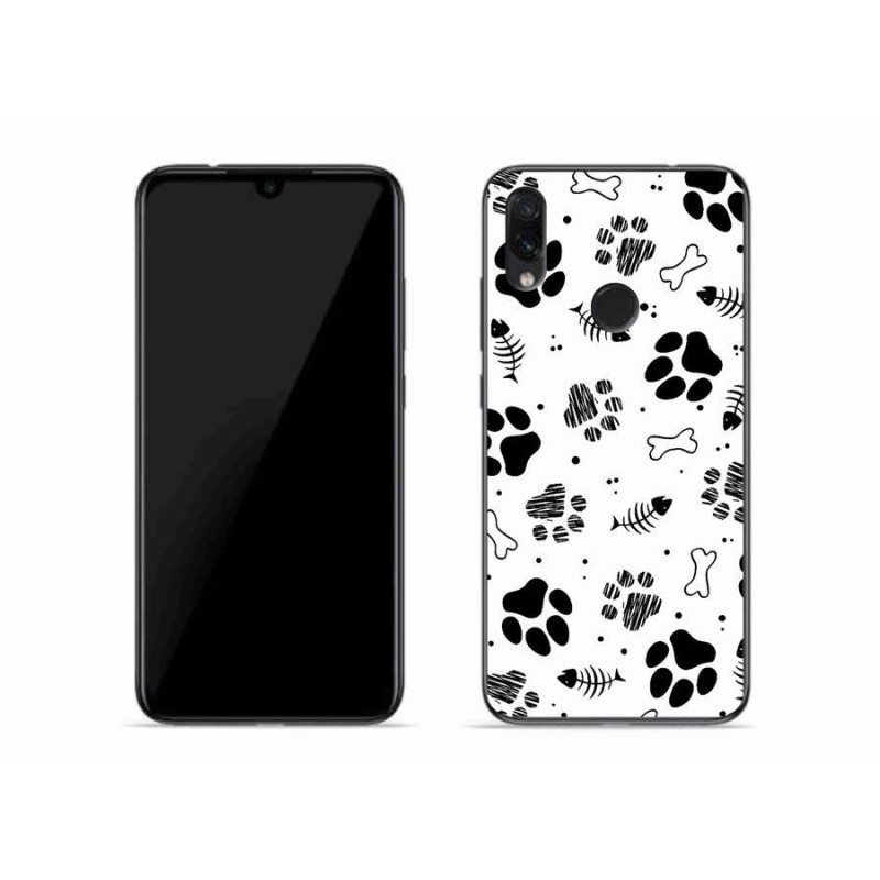 Gél borítás mmCase a Xiaomi Redmi Note 7-hez - kutyamancsok 1