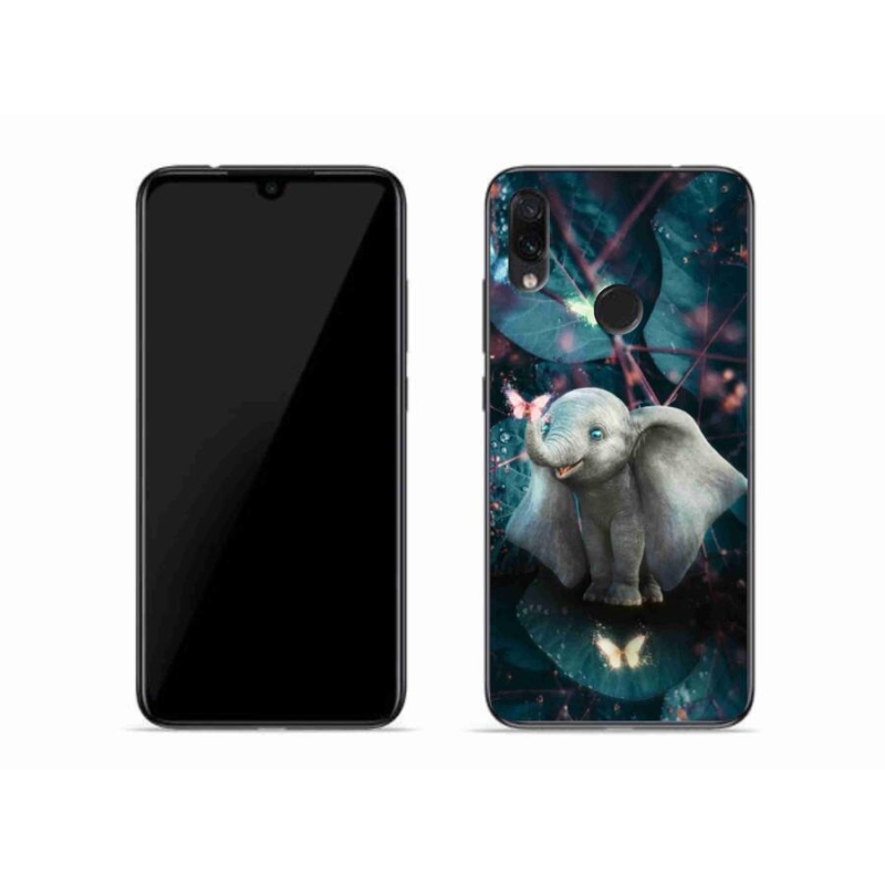 Gél borítás mmCase a Xiaomi Redmi Note 7-hez - aranyos elefánt