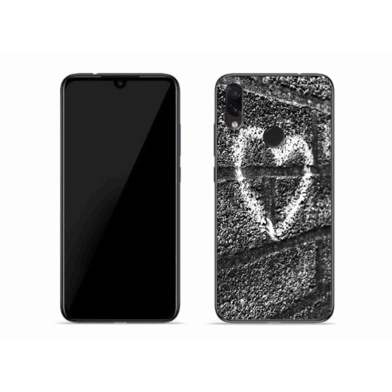 Gél borítás mmCase a Xiaomi Redmi Note 7-hez - szív a falon