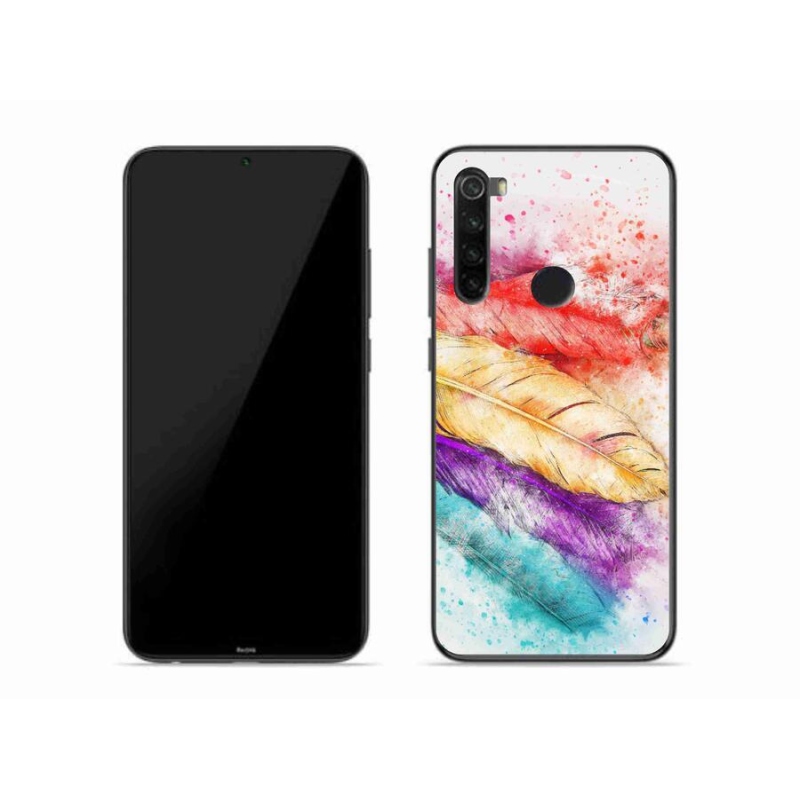 Gél borítás mmCase a Xiaomi Redmi Note 8-hoz - színes tollakkal