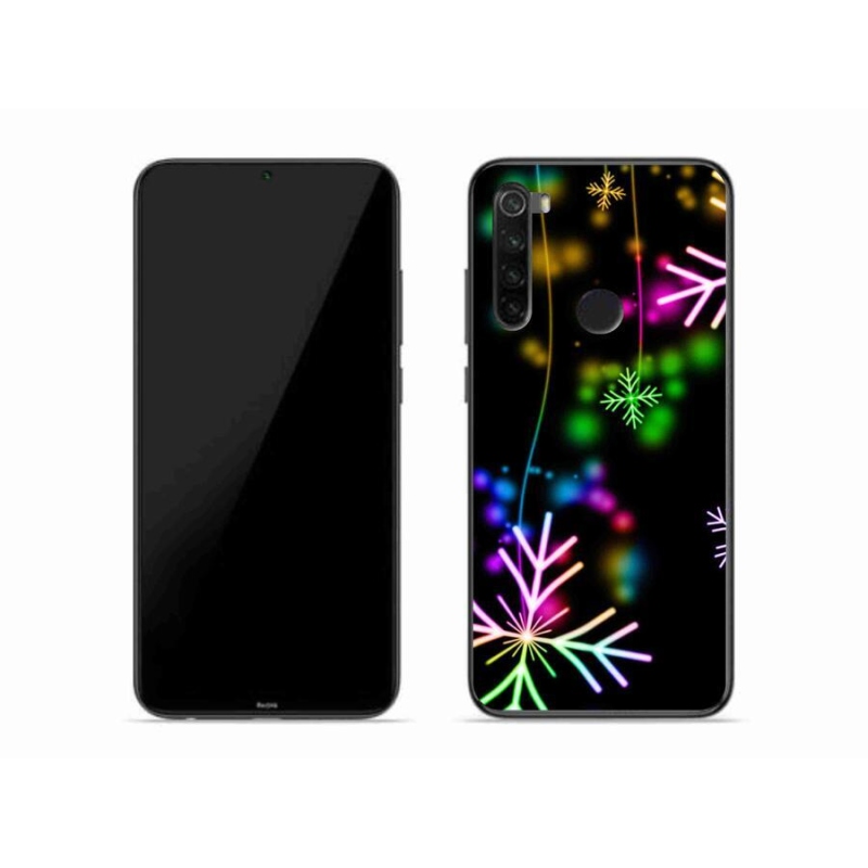 Gél borítás mmCase a Xiaomi Redmi Note 8-hoz - színes hópelyhek