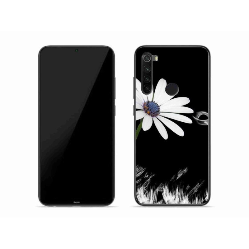 Gél borítás mmCase a Xiaomi Redmi Note 8-hoz - fehér virág