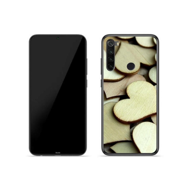 Gél borítás mmCase a Xiaomi Redmi Note 8-hoz - fából készült szívek