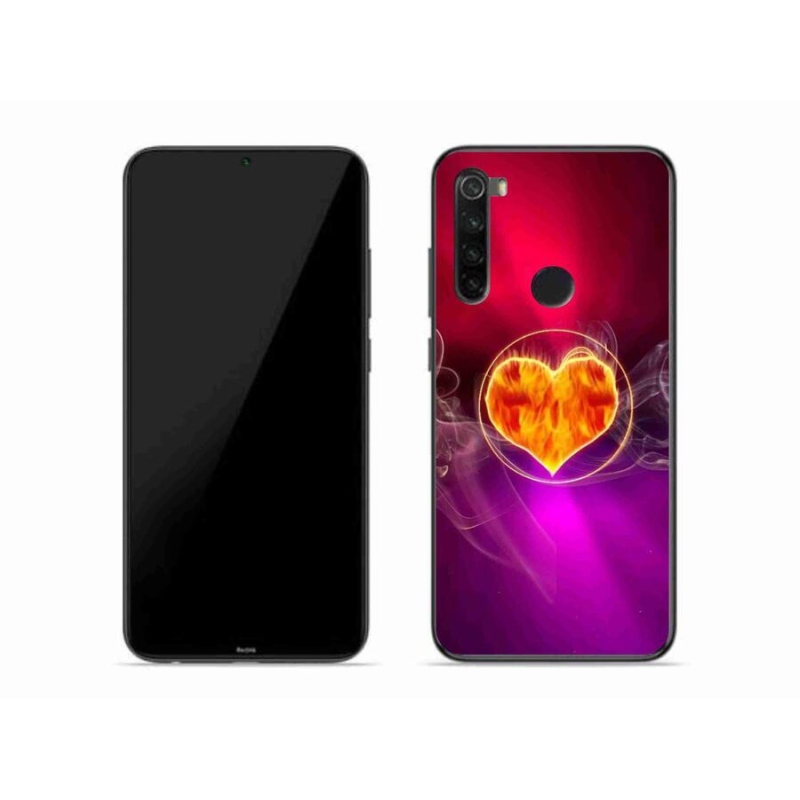 Gél borítás mmCase a Xiaomi Redmi Note 8-hoz - tüzes szív